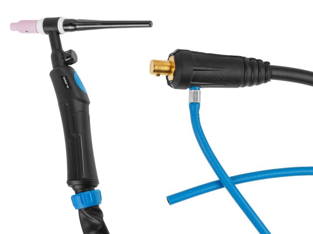 Изображение 1 Горелка сварочная TIG WGT-17V (4м, 150А, разъем 35-50, вентиль) SOLARIS
