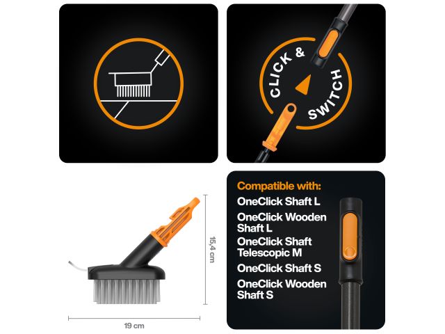 Изображение 4 Насадка-щетка для чистки швов OneClick FISKARS