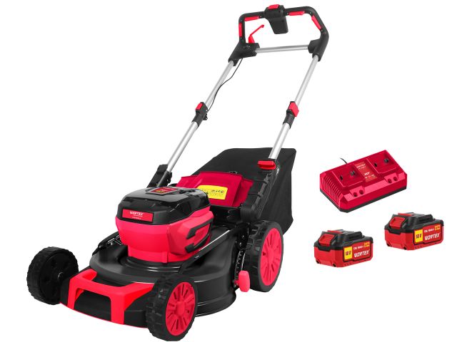Изображение 2 Газонокосилка аккумуляторная WORTEX CLM 4536-2 в кор. XLT SET БЕСЩЁТ.ДВИГ., САМОХОД., 18В+18В