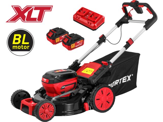 Изображение 1 Газонокосилка аккумуляторная WORTEX CLM 4536-2 в кор. XLT SET БЕСЩЁТ.ДВИГ., САМОХОД., 18В+18В