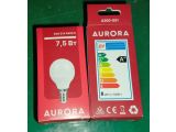 Лампа светодиодная G45 ШАР 7,5Вт 230В E14 4500K AURORA