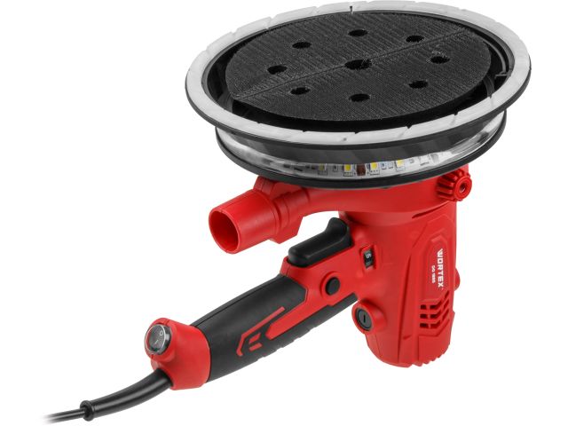 Изображение 3 Шлифмашина для стен и потолков WORTEX DG 1885 в кор. 800 Вт, 180 мм, LED, 1200-2300 об/мин
