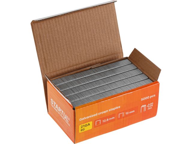 Изображение 4 Скобы тип 21GA 12мм (5000шт) STARTUL PROFI (ST4540-12)