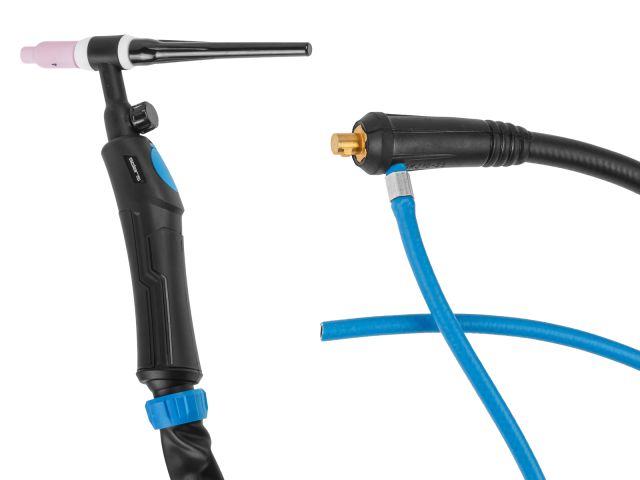 Изображение 1 Горелка сварочная TIG WGT-17V (4м, 150А, разъем 10-25, вентиль) SOLARIS