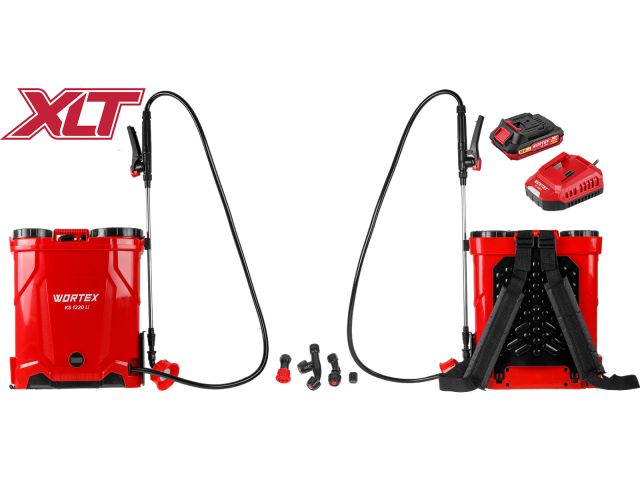 Аккум. опрыскиватель WORTEX KS 1220 Li в кор. ALL1 XLT SET 18В, 12 л, 2 Ач акб