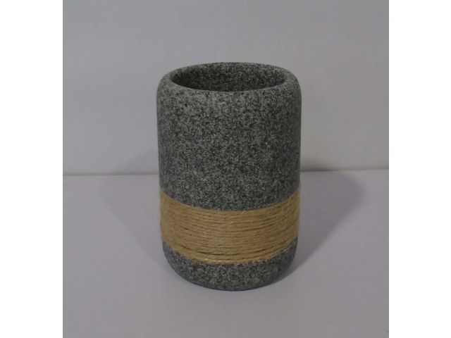 Изображение 1 Стакан для зубных щеток SANDSCAPE, серый, PERFECTO LINEA