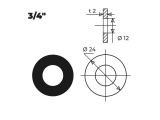 Прокладка резиновая для стиральной машины 3/4" (50 шт.), AV Engineering