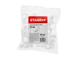Смотреть изображение 2 Серьга для кабеля 20 мм белая (50 шт в пакете) STARFIX