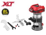 Аккум. фрезер кромочный WORTEX CMM 1835-1 в кор. ALL1 XLT SOLO БЕСЩЕТ., 18 В, цанга 6/8, рег. об.