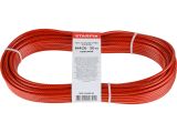 Трос стальной в ПВХ М4(3) DIN 3055 красный (моток 20 м) STARFIX
