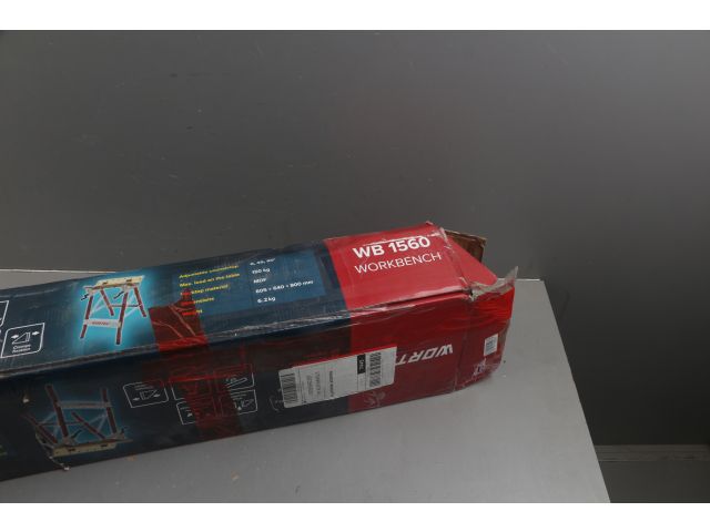 Изображение 3 Верстак складной WORTEX WB 1560 в кор. МДФ, 605x640x800 мм, регулировка столешницы уцененный (7657