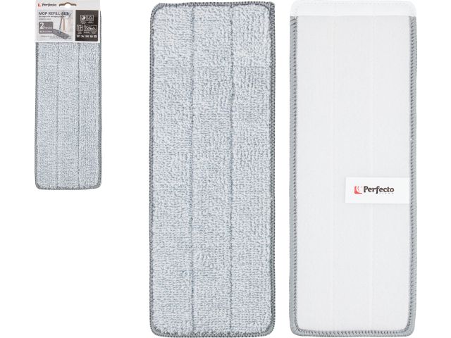 Изображение 2 Набор сменных насадок для швабры с отжимным ведром Scratch mop, 2 шт., PERFECTO LINEA