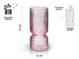 Ваза для цветов, стеклянная, 25х11 см, серия Orchid, PERFECTO LINEA