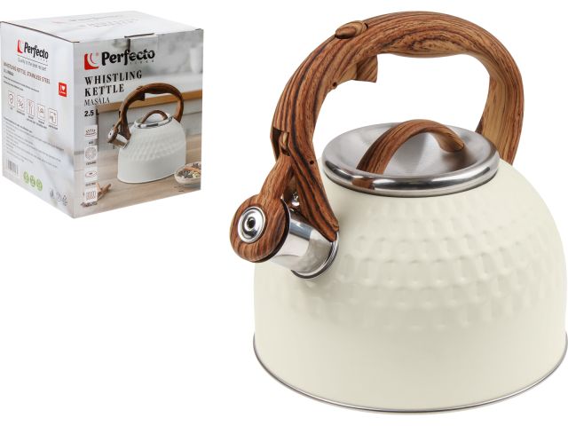 Изображение 2 Чайник со свистком, нержавеющая сталь, 2.5 л, Masala, PERFECTO LINEA