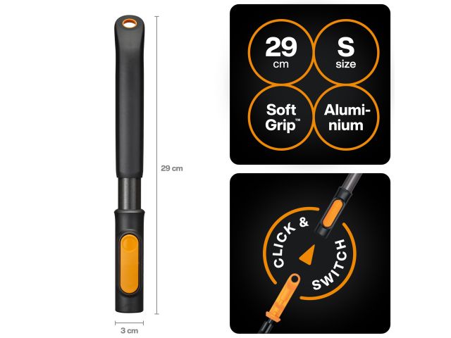 Изображение 1 Рукоятка малая алюминиевая S 29см OneClick FISKARS