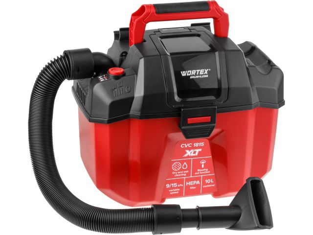Изображение 4 Аккум. пылесос WORTEX CVC 1815 в кор. XLT SET БЕСЩЁТ., 18 В, 9-15 кПа, 10 л, строительный