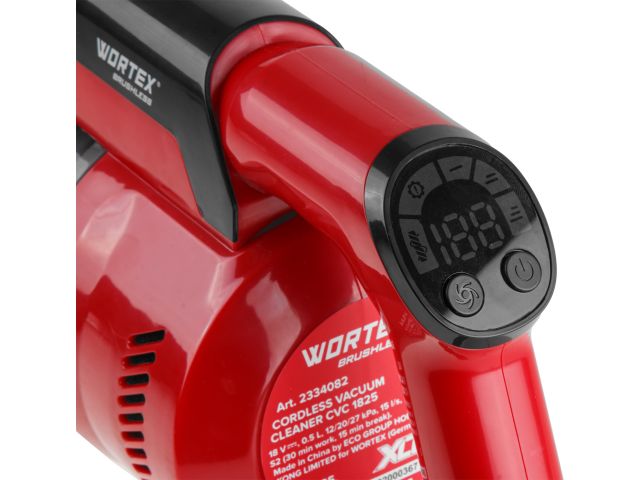 Изображение 6 Аккум. пылесос WORTEX CVC 1825 в кор. ALL1 XLT SOLO БЕСЩЕТ.,  18 В, строительный, вертикальный