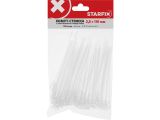 Смотреть изображение 3 Хомут-стяжка с монтажным отверстием 2.5х110 мм белый (100 шт в уп.) STARFIX