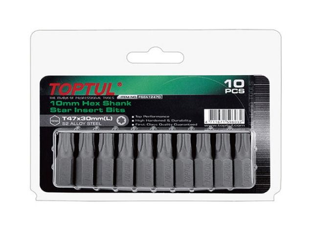 Насадка TORX T60 30мм 10шт блистер TOPTUL (FSEA1260G)