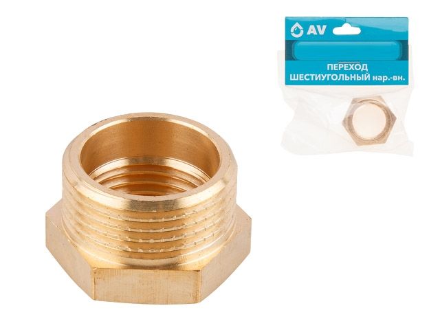 Футорка 1/2&quot; нар. х 3/8&quot; вн., AV Engineering (инд. упак.)