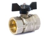 Кран шаровый 1/2&quot; вн.-вн. бабочка PN40, LD