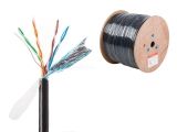 Кабель витая пара F/UTP Cat5E 4х2х24AWG (0.51мм) 305м, медь, наруж. (PE) Юпитер