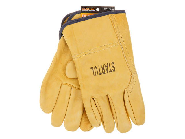 Перчатки кожанные цельные, 10 р-р STARTUL - Садовая техника и инструменты