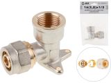 Колено 16(2.0) х 1/2&quot; вн. для труб PEX с креплением, AV Engineering (инд. упак.)