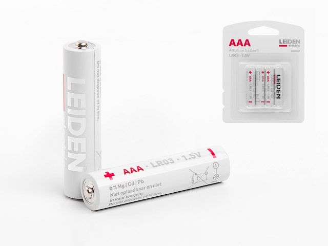 Батарейка AAA LR03 1,5V alkaline 4шт. LEIDEN ELECTRIC