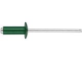 Заклепка вытяжная 3.2х8 мм алюминий/сталь, RAL 6029 (50 шт в зип-локе) STARFIX