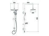 Смотреть изображение 5 Душевая стойка, черн., AV Engineering