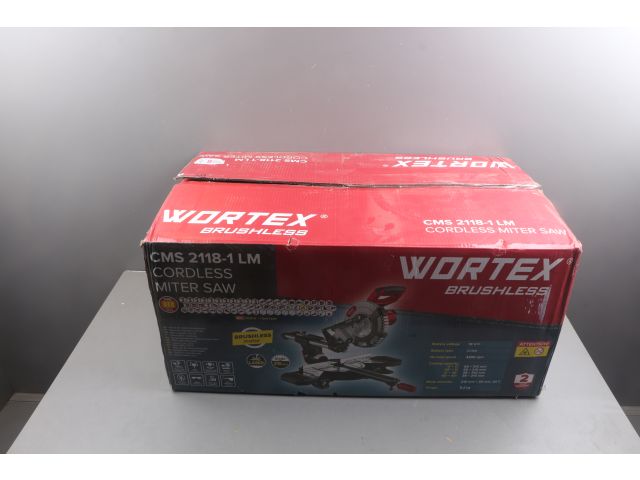 Аккум. торцовочная пила WORTEX CMS 2118-1 LM в кор. ALL1 XLT SOLO БЕСЩЕТ., 18 В, 210 мм, лазер уце