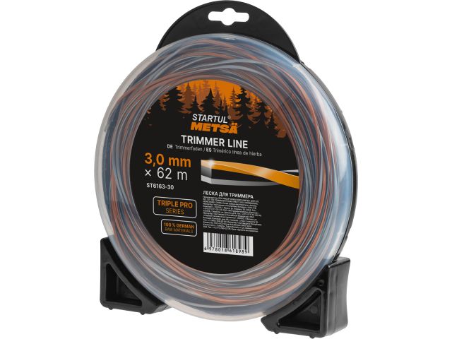 Леска ф 3.0 мм х 62 м витой квадрат сеч. TRIPLE PRO STARTUL METSA