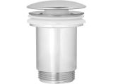 Выпуск для умывальника click/clack, большая крышка с переливом, хром, 1 1/4&quot;, AV Engineering
