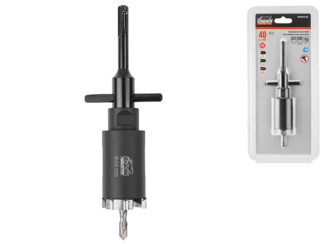 Коронка алмазная d 40мм железобетон GEPARD (GP2079-40)