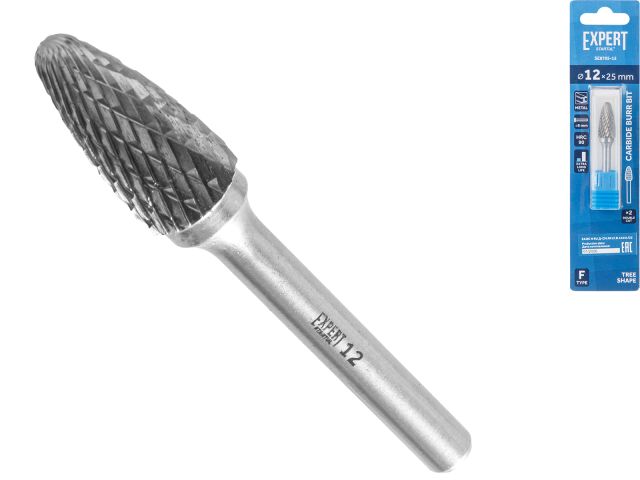 Изображение 1 Борфреза твердосплавная тип F 12x25мм EXPERT STARTUL