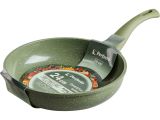 Сковорода ф 24х5.5 см, алюм., антиприг. покр., серия Cook&amp;Fun, природный зелёный, PERFECTO LINEA
