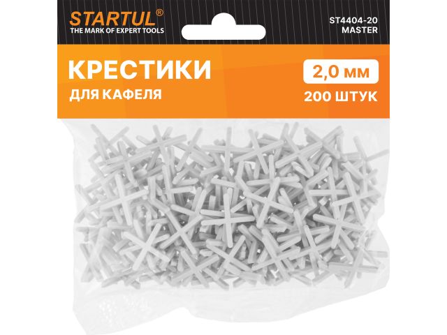 Крестики д/кафеля 2,0мм 200шт STARTUL MASTER (ST4404-20)