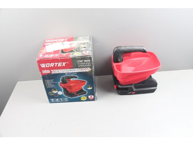 Аккум. разбрасыватель WORTEX CSP 1805 в кор. ALL1 XLT SET в кор. 18 В, 1 АКБ 2 А.ч. + з/у шир. 5м