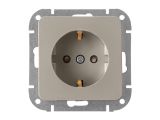 Розетка 1-ая (скрытая, с/з) песочная, Astrum, BYLECTRICA
