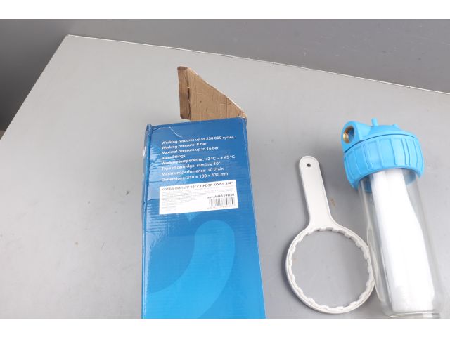 Изображение 4 Колба фильтр 10" с прозр. корп. 3/4", AV Engineering уцененный (0053348416)