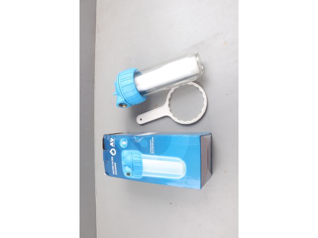 Изображение 1 Колба фильтр 10" с прозр. корп. 3/4", AV Engineering уцененный (0053348416)