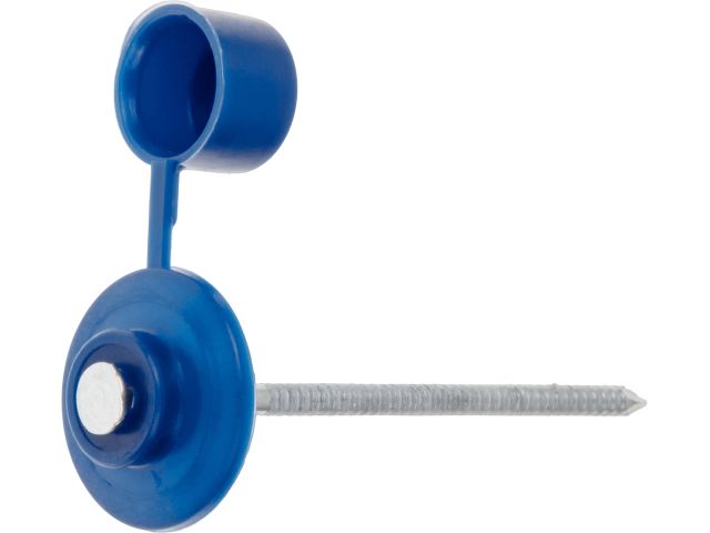 Гвоздь кровельный 2.8х70 мм с пласт. шляпкой, синий (100 шт в пласт. конт.) STARFIX