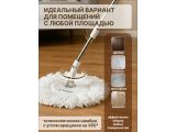 Смотреть изображение 15 Швабра с отжимным ведром AquaSpin, бело-серая, PERFECTO LINEA