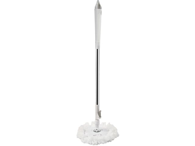 Изображение 3 Швабра с отжимным ведром AquaSpin, бело-серая, PERFECTO LINEA