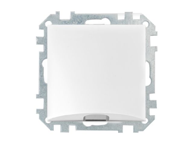 Розетка для вывода кабеля (скрытая) белая, Стиль, Bylectrica