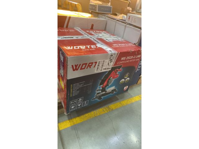 Торцовочная пила комбинированная WORTEX MS 2520-2 LMB в кор. 2000 Вт, 255 мм, глуб. 78 мм,  стол 6