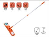 Швабра для пола с насадкой из шенилла, оранжевая, PERFECTO LINEA