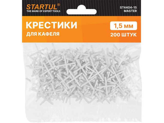 Крестики д/кафеля 1,5мм 200шт STARTUL MASTER (ST4404-15)