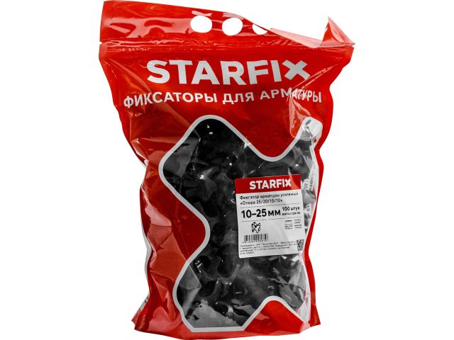 Фиксатор арматуры &quot;Опора 25/20/15/10&quot; 4-18 усиленный (100 шт в дой-паке) STARFIX